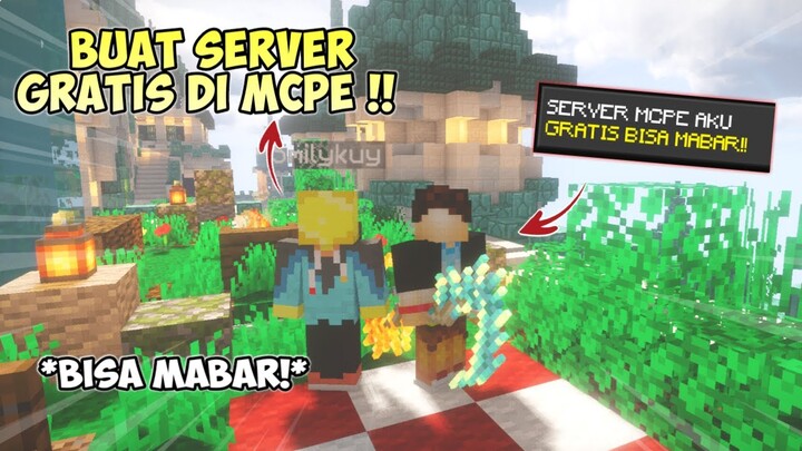 Cara Buat Server MCPE GRATIS dan Bisa Mabar!! - Minecraft tutorial