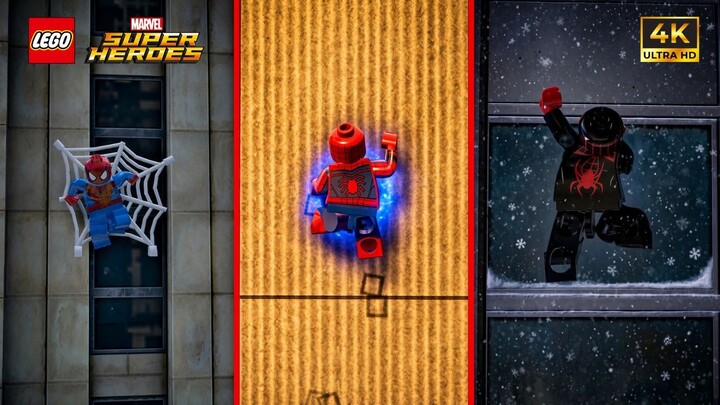 Testing Wall Crawling as Spider-Man in Every Lego Marvel Game