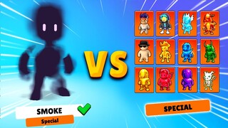 SMOKE vs ALL SPECIAL SKINS 0.45.2 🔥 Stumble Guys Tournament Battle