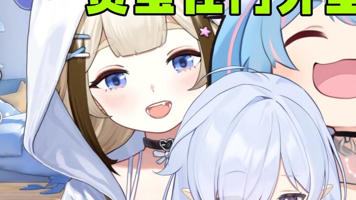 【栞栞】ตอนที่ xxsk กำลังโทรหาสามี 栞栞 หลิงเปากำลังนั่งอยู่นอกประตู