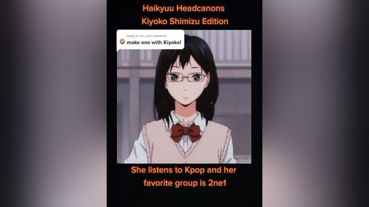 Reply to  this one is also hard but here's kiyoko! hope u like it🥰 fyp fypシ anime haikyuu headcanno