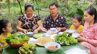 Chợt Thèm Hến Xào Củ Sắn Thêm Mớ Rau Vườn Cuốn Bánh Tráng Chấm Mắm Chua| TKQ & Family T657