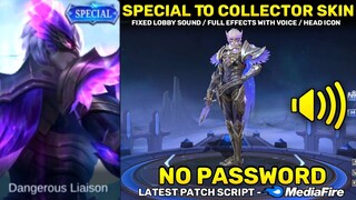 Gusion Special To Collector Skin Script No Password - Fixed Full Sound & Full Effects | MLBB