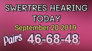 SWERTRES HEARING TODAY | SEPTEMBER 20 2019
