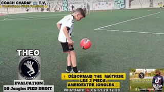 🎉FÉLICITATIONS🎉 à THEO  qui a VALIDÉ la série de 5️⃣0️⃣ JONGLES  avec le PIED DROIT ( PIED FAIBLE]