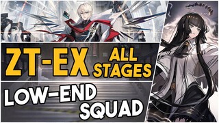 All ZT-EX Stages + Challenge Mode | Low End Squad |【Arknights】