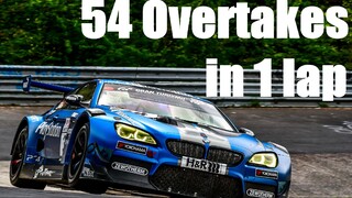 Busy 54 Overtakes Nurburgring Nordschleife BMW M6 GT3 Onboard