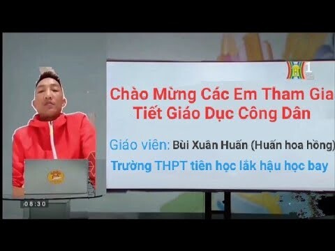 HUẤN HOA HỒNG DẠY HỌC  TRÊN SÓNG TRUYỀN HÌNH