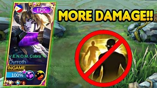 BYE BYE FLICKER SPELL! THIS DYRROTH NEW OP MECHANICS SPELL & BUILD WILL GIVE HIM MORE DAMAGE🔥