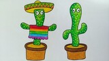 Menggambar Mainan boneka kaktus || How to draw cactus dol toy