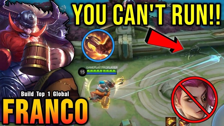 You Can't Run From My Hook!! - Build Top 1 Global Franco ~ MLBB