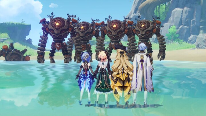 [Genshin Impact] F4 Paviliun Guoyun: Cuaca aneh apa ini hari ini?