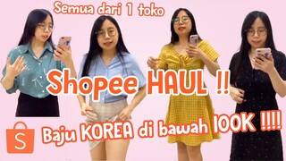 SHOPEE HAUL + TRY ON BAJU /  DRESS KOREA TERMURAH