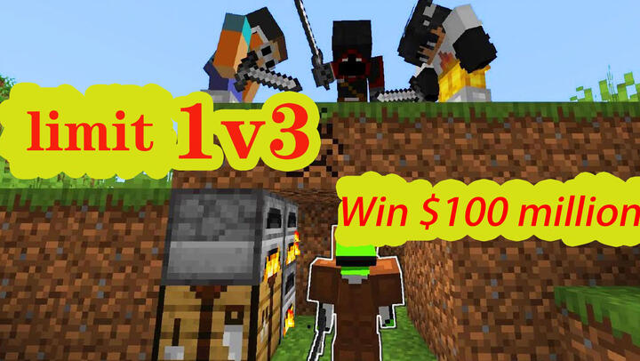 [Game]Dream Goes Up Against 3 People|Prize:$10000|Minecraft