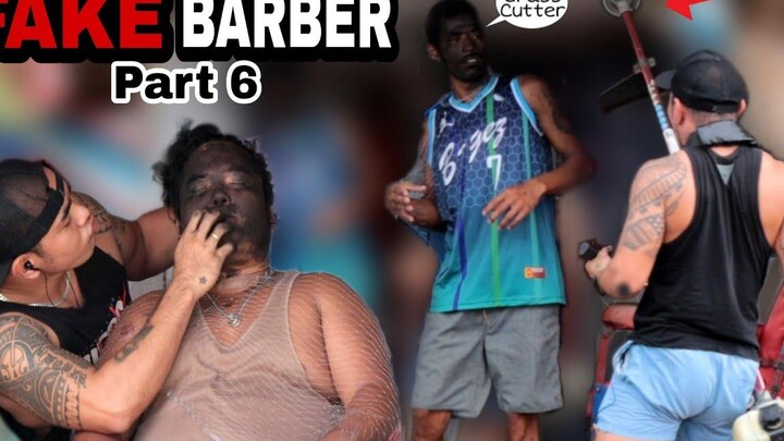 FAKE BARBER PART 6 "เล่นตลกในที่สาธารณะ" หน้ากลายเป็นไขมัน😂