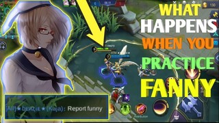 WHAT HAPPENS WHEN YOU PRACTICE FANNY AT RANKED? MOBILE LEGENDS