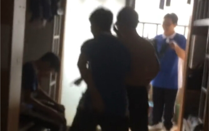 What do you do when Si can’t hold it in and pees on your roommate’s bed?!