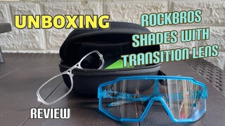 Unboxing and Review ROCKBROS sports shades with transition lens. MURA, PWEDE NA!