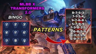 MLBB X TRANSFORMERS BATCH 2 PATTERNS || ROGER GRIMLOCK , ALDOUS STARSCREAM, POPOL SOUNDWAVE & RAVAGE