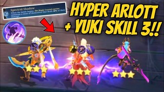 3 STAR SUN DESTROYED !! HYPER ARLOTT PERFECT COMBO !! MAGIC CHESS MOBILE LEGENDS