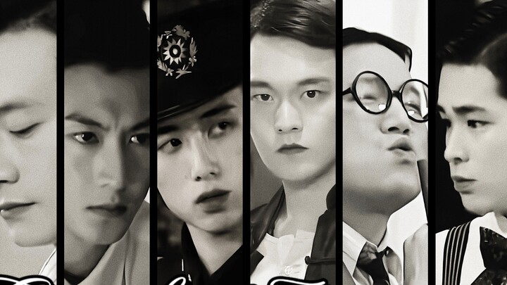 [Seventy-two Tenants] [Male Group Portrait] The man on the street is as beautiful as jade, and the y