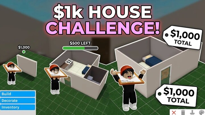 Can you build a house for $1,000 in Roblox?