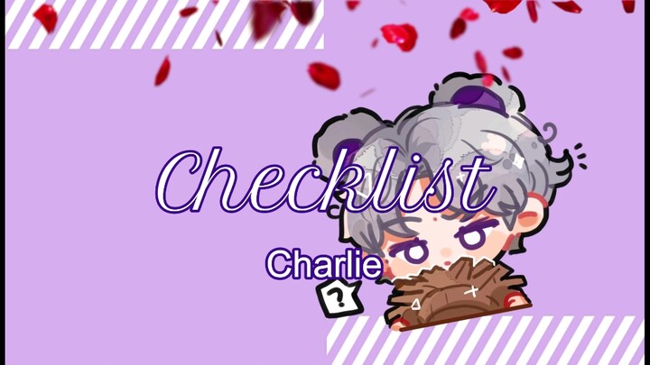 【查理苏个人向手书】Checklist