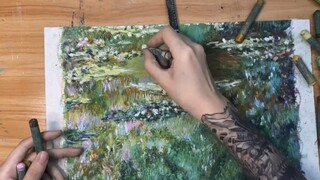 Tôi đã dành sáu giờ để sao chép những bông hoa súng của Monet