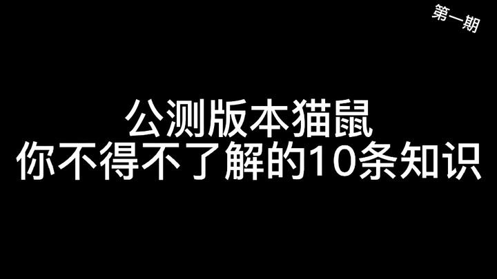 【猫和老鼠手游】你想了解公测时的样子吗？