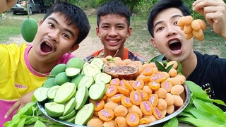 กินมะม่วงเปรี้ยว มะปราง นํ้าปลาหวาน.