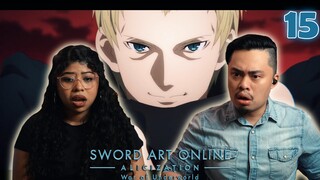 GABRIEL MILLER IS BACK | Sword Art Online Season 3 Underworld Episode 15 Reaction | ENDING REACTION