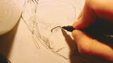 [Hand-drawing process　Yigu Yuta] Immersive line drawing