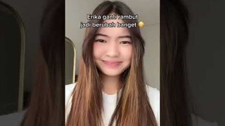 ERIKA GANTI RAMBUT?! KEK BEDA ORANG 😳 #shorts #ErikaRichardo