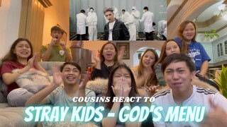 COUSINS REACT TO Stray Kids "神메뉴" GOD'S MENU M/V