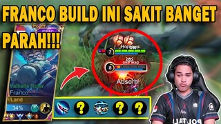 NEW BUILD DAMAGE FRANCO 100% WIN SOLO RANK DI MYTHIC 2022