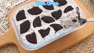 Làm món: “ Kem Oreo, Súp nấm đậu hũ non & Cơm lười bò trứng “  #nauankhongkho