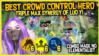 TRIPLE SYERGY OF LUO YI ! THE BEST CONTROL HERO ! 6 MAGE 6 EMPIRE 6 DRAGON ALTAR ! MAGIC CHESS