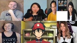 THE DEVIL IS A PART TIMER EPISODE 1 REACTION MASHUP!!