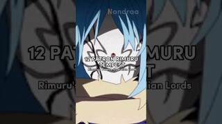 12 PATRON RIMURU TEMPEST #anime #rimuru #shorts #tensura #reels