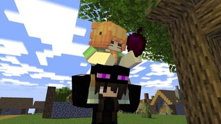 Faked apple a helping out to Ender Girl - minecraft animation