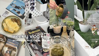 weekly vlog: productive days, pretty cafe, golf days, vr theme park, bday celeb, matcha & froyo