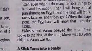 Daily Verse.                  Exodus 7:8-13
