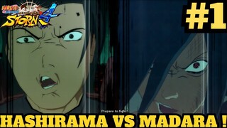Uchiha Madara VS Hashirama Senju ! Naruto Shippuden Ultimate Ninja Storm 4 Indonesia #1