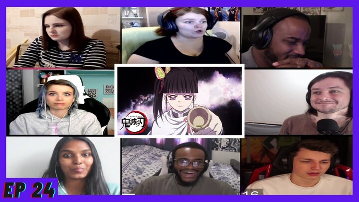 kanao Vs Tanjiro Reaction Mashup  | Demon Slayer Episode 24