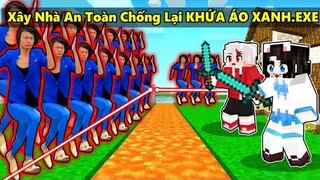 Mèo Simmy Thử Thách XÂY NHÀ AN TOÀN CHỐNG 1000 Khứa Áo Xanh.EXE Trong Minecraft