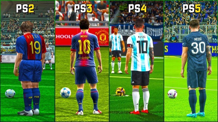 LIONEL MESSI Free Kicks From PES 2006 to 2023