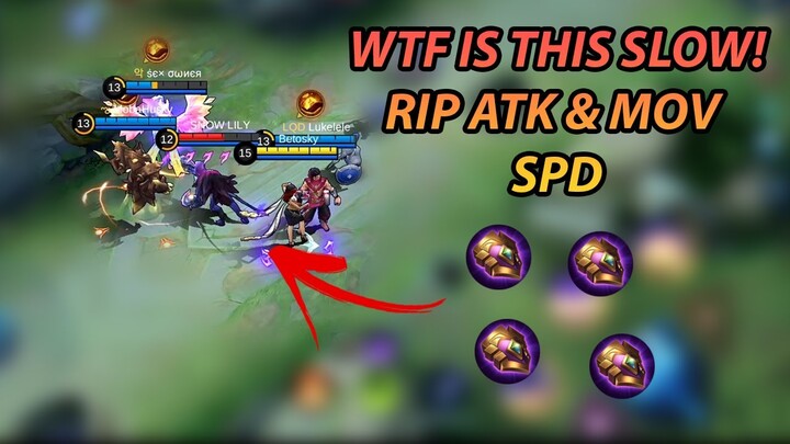 Moonton Must Fix This ASAP! Ultra Slow Attack Speed Build | MLBB