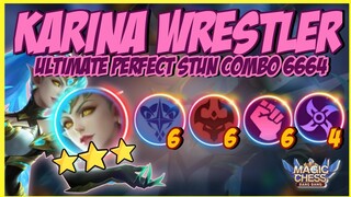 3 STAR KARINA PERFECT WRESTLER ! COMBO 6664 - 6 ASTRO 6 WRESTLER 6 ABYSS 4 ASSASSIN ! MAGIC CHESS