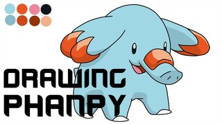 Dtawing Phanpy - Pokemon (Menggambar Pokemon) by OST ANIME ID