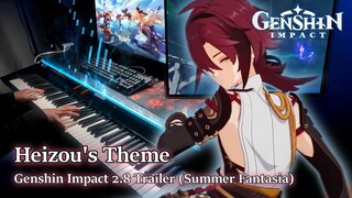 Heizou's Theme (from Summer Fantasia) Genshin Impact 2.8 Trailer Piano Arrangement